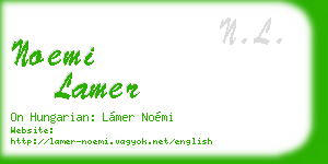 noemi lamer business card